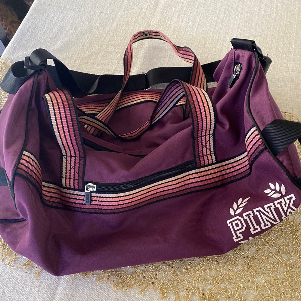 Pink gym bag